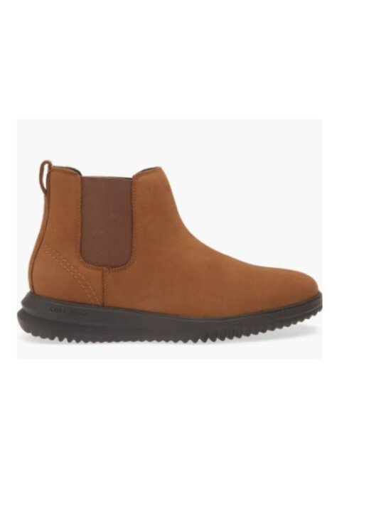 Cole Haan Grand Plus Chelsea Boots Men\'s Size 12 Brown Lumber/Java C38789 NIB